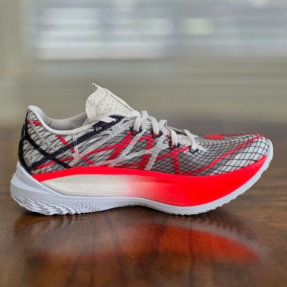 Under Armour Flow Velociti Elite 2 Running Shoes Men's 9.5 Grey Red 3027205-301 - Picture 8 of 14